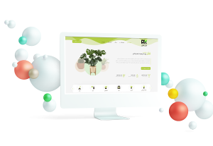 نمونه کار طراحی سایت فروش گل و گیاه