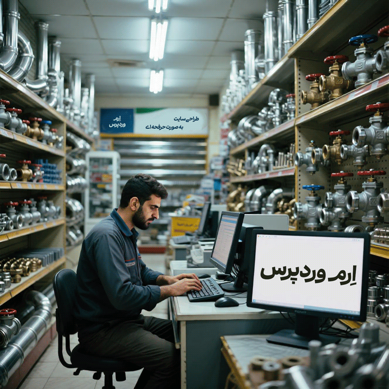 طراحی سایت فروش شیر آلات